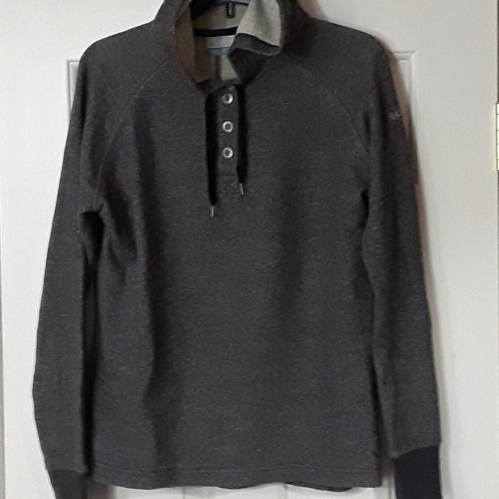 Columbia Dk Gray Long Sleeve Hooded Sweatshirt - M